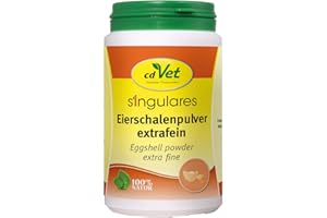 cdVet Singulière Poudre de Coquille d'oeuf Extra Fine 90g - Complément Alimentaire pour Chiens et Chats grâce au Calcium et aux minéraux