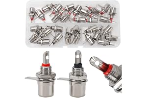 30 Stycken RCA-Uttag Panelfäste, KUOQIY RCA-Kontakt Hona Panelfäste, Cinch Socket Audio High-end Anslutning Plug Jack Cinch A