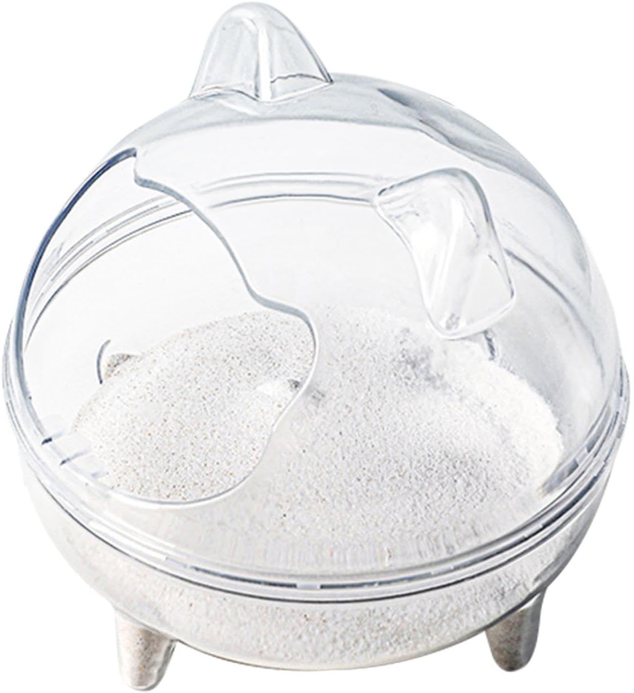 Genérico Baño Chinchilla - Accesorios Chinchillas - Baño de Oso Dorado antiderrame, Desmontable, Campo de visión Totalmente Transparente de Alta Capacidad para hámster Sirio, jerbo