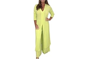 AMhomely 2 Pieces Womens Tracksuit Set Long Sleeve Workout Yoga Gym Tops and Trousers Suits Party Elegant Going Out Outfits Vintage Soft Sportswear Palazzo Pants Loose Fit Activewear Solid Color