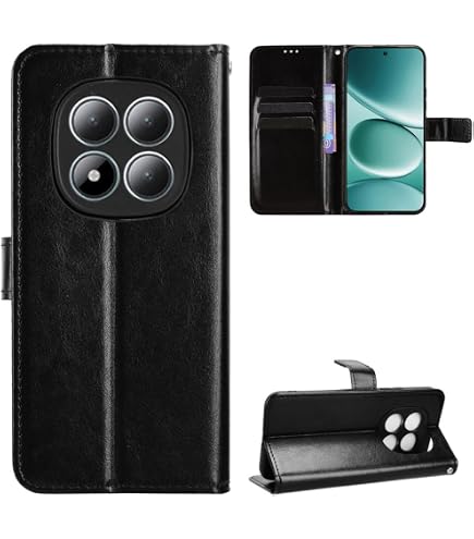 BORYA Cover Per Xiaomi Poco F6 5G, Custodia Portafoglio In Pelle PU E TPU, Con Slot Carte, Chiusura Magnetica, Blocco RFID, Funzione Stand, Blu - 3