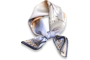 PoeticEHome Seidenschal aus 100% reiner Maulbeerseide – 68x68 cm Halstuch für Damen | Quadratisches Tuch mit Geschenkbox​