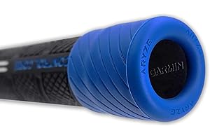 ARYZE Golf Club Sensor Covers Compatible with Garmin Approach CT10, Arccos Smart Sensors, Golf Pad Tag and Other GPS Club Tracking Sensors Fits from Standard up to Jumbo Sized Grips (Blue, 4 Covers)