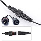 3 Meter/9.8Ft Waterproof Extension Cable for G40 Clear Outdoor Garden Globe String Lights, IP65 Water Resistance UK Plug Exte