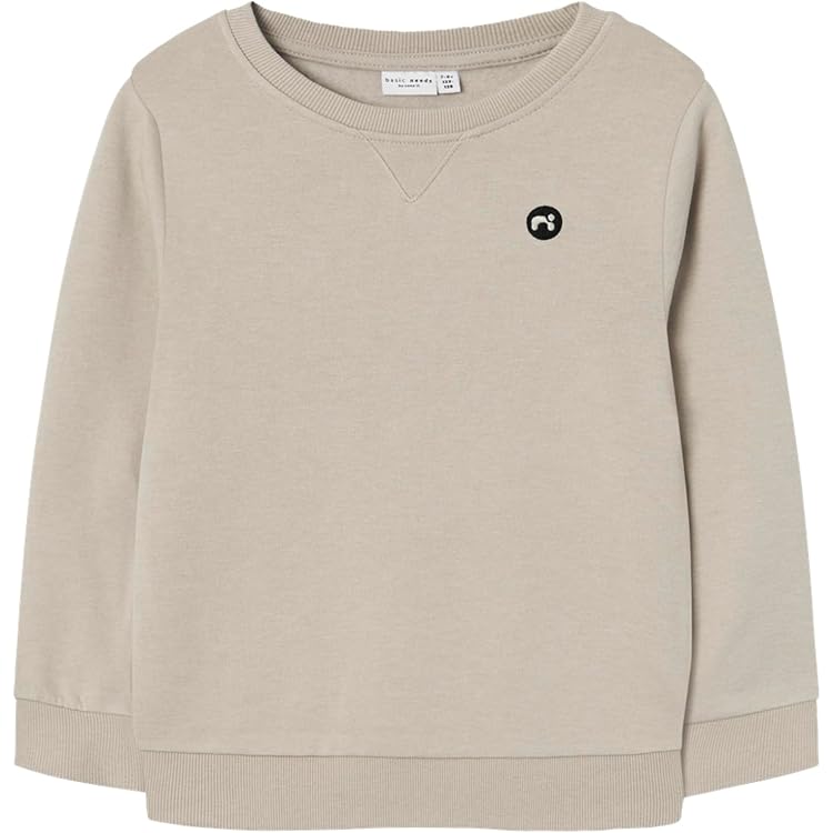amropi Jongens verpakking van 3 stuks gestreepte sweatshirt lange mouwen katoen T-shirt top voor 5-12 jaar, Beige Grijs Marine, 10-11 Jaar