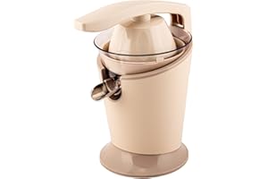 Tognana Iridea, Spremiagrumi elettrico smontabile con sistema salvagoccia, plastica - acciaio inox, Champagne