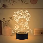 GIFTMEBAZAR 3D Illusion Anime JujutsuKaisen369 Led Desk Table Lamp with Warm White Light & USB Powered | Boy Girl Birthday Gi