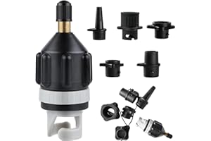 MOAZIFI Sup Pumpe Adapter Mit 4 Stück Gasdüse Inflatable, Sup Adapter Für Kompressor, Sup Zubehör, SUP Ventiladapter, Für Paddelboard, Schlauchboote, Kajaks, Stand Up Paddle Board, Schwimmringen