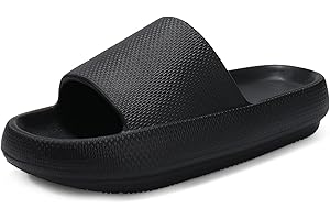 COSWIND Chaussons Femme Homme été Sandales Claquette de Bain Cloud Slides Confortable Réglable Douche Soft Foam Sole Piscine Plage Maison Sport et D'extérieur Pantoufles