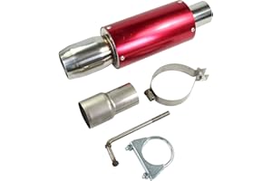 NEW PERFORMANCE EXHAUST MUFFLER BACK BOX SINGLE TIP STAINLESS STEEL