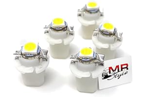‎MR-STYLE MR-Style Set Aufkleber und 5x high Power LED Tachobeleuchtung (weiß) kompatibel mit Opel Astra G 1998-2005, Instrumentenbeleuchtung Umbauset