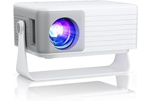 Mini Proyector Portátil con Tripode, AKIYO O1 Proyector 2025 Upgraded 15000 Lumens 1080P Soporte, 50% Zoom, ±50° Keystone, Projector Portable Compatible con Movil/Teléfono/PC/PS5/TV Stick/HDMI