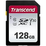Transcend Highspeed 128GB SDXC Speicherkarte (für Digitalkameras; Bilder & Videos; Autoradio) Class 10, UHS-I U3, Video Speed