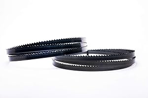 Encut, set di 2 lame per sega a nastro ad alte prestazioni, 2240 x 16 x 0,65 mm, 4 denti per pollice, in acciaio per utensili, per legno e per Elektra Beckum Metabo Güde