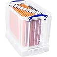 Really Useful Filing Box Plastic with 10 suspension files A4 19 Litre W290xD255xH395mm Ref 19C&10susp