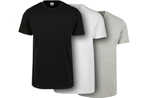 Urban Classics Camiseta básica de Manga Corta de Hombre, Cuello Redondo Normal, de algodón Grueso, Largo Oversize, Distintos Colores, Tallas S-6XL