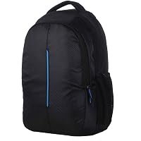 Generic Polyster Black Light Weight Laptop Bag 30 ltrs Laptop Backpack for Upto 15.6 inch Laptop (Black)