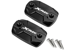 ZESIDIMO Tapones de depósito de aceite de freno moto accesorios para Yamaha XMAX 125 250 300 X-MAX XMAX250 XMAX300 XMAX125 2018-2024 (negro)