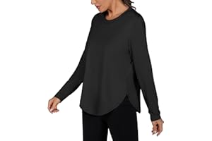 Terecey Camiseta Deporte Mujer Manga Larga, Ropa Deportiva Mujer Yoga Running, Camisa de Manga Larga Blusa para Mujeres