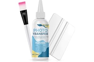 Allony Photo Transfer, Medium Trasparente per Il Trasferimento di Foto, per Trasferire Stampe, Ritagli di Giornale e Varie Superfici, 200 ml
