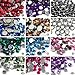 Accmart(TM) 3000Pcs 12 Color 2mm Round Shape Nail Art Gems Rhinestones Glitter Nail Decoration(Color Random)