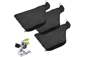 MADGININE Evolution 3-Pack Dust Bags for Mitre Saw Accessories, Easy Carry & Store, Suitable for 255 Model (Black)