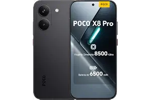 Xiaomi POCO X8 Pro Smartphone de 8+256GB Negro Batería de 6500mAh | Pantalla AMOLED de 6.83" 1.5K 120Hz, Dimensity 8500-Ultra, Sensor Sony IMX882 de 50MP con OIS, 1 año de garantía Extra
