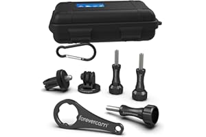 Forevercam Accessories Mounts Kit Aluminum ThumbScrew Set + Wrench Compatible for Gopro Fusion Hero(2018),Hero 6,5,4, 3+, 3, 2, 1