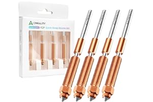 Creality Official K2 Plus Nozzle, Creality Hi Combo Hotend Nozzles Replacement Kit with Titanium Alloy, Copper Alloy, Hardened Steel, High Flow Upgraded Unicorn Nozzle for K2 Combo(0.4 0.6 0.8mm 4PCS)