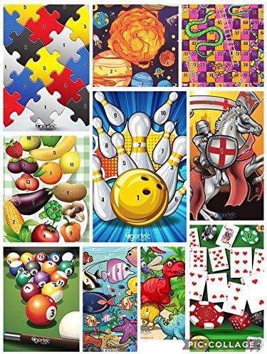 Egertec Archery Fun Novelty Targets Faces 3D Effect, Pack of 10 Different Targets