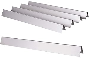 GGC 21.5 inch Flavorizer Bars for Weber 7534 Genesis Silver A Spirit 500,Spirit 200 Series E/S200 E/S-210 500 with Side Control Knob, 5-Pack Stainless Steel Flavor Bars