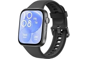 ‎HUAWEI HUAWEI Watch Fit 3, wyświetlacz AMOLED 1,82″, ultra smukła konstrukcja, połączenia Bluetooth, do 10 dni pracy baterii, kompatybilny z iOS i Android, kompleksowe zarządzanie zdrowiem i fitness, GPS,