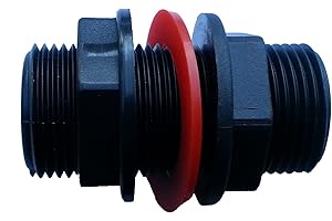 COSTWISE GROUP water butt /rain barrel outlet connector/adaptor 1" bsp male thread with nut and washer