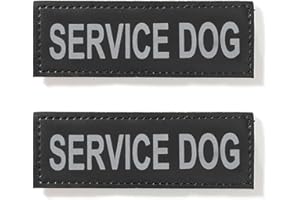 EXCELLENT ELITE SPANKER Morale Magic Sticker Odblaskowa naszywka "Pies serwisowy" w szkoleniu szczeniaka na szelki i kamizelki dla psów