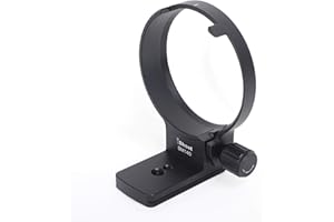 iShoot Verbesserter CNC-84-mm-Stativhalterungs-Ringkragen, kompatibel mit Sigma 100-400 mm F5-6.3 DG OS HSM Contemporary Objektiv (E/EF-Halterung), integrierte ARCA-Swiss Fit Schnellwechselplatte für