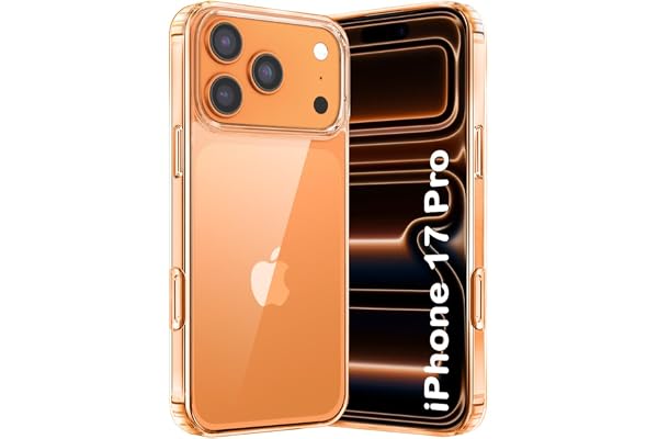TheGiftKart Ultra-Hybrid Crystal Clear Back Case Cover for iPhone 17 Pro Shockproof Design Camera Protection Bump Hard Clear Back Bumper Cover Case for iPhone 17 Pro (PC & TPU, Transparent)