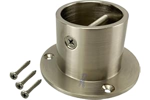 RopeServices UK 28mm Satin Nickel Decking Rope Cup Ends, Decking Rope Post Fitting Rope End Fixing