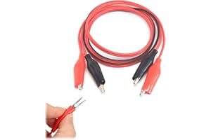SIYUPU Crocodile Clips Electrical, Stamping Double Ended for Test with Clips Circuit Connection, Experiment, Electrical Testing