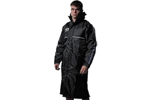 Optimum Unisex Sub Jacket - Warm Padded Nylon Waterproof Windbreaker - Outdoors Breathable soft Winter Rain Coat - Reusable Stand Collar - Long Down Stylish Hiking Camping Jackets - Black