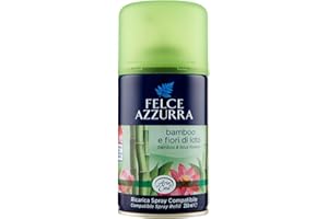 Felce Azzurra- Ricarica Profumatore Ambiente Spray Bamboo e Fiori di Loto per Profumatore per Ambienti Diffusore Automatico, Deodorante Ambiente Profumo Istantaneo a Lungo, Profumatori Diffusori 250ml