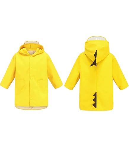 Imperméable Enfant Avec Capuche Lapin Rose – Poncho Pluie Réutilisable Motif Dessin Animé Garçons Filles