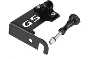 KIMISS Support de Caméra Avant Gauche en Aluminium Moto Fixe pour R1200GS LC 2013-2018 pour R1200GS LC ADV 2014-2018 (Noir)