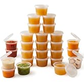 Kivela 50 Adet Sızdırmaz Mini Saklama Kabı 120 ml &ndash; Buzluk Kabı, Et Suyu, Kemik Suyu, Sos ve P&uuml;re Saklama Kabı, Kapaklı K&uuml;&ccedil;&uuml;k