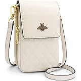 HNOOM Borsa a Tracolla per Cellulare Vera Pelle Borsa Piccola Tracolla Donna Portafoglio a Tracolla Crossbody Bag Portamonete