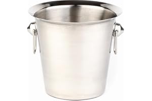 APS Wine Cooler/Sekt Cooler - Rafraîchisseur de bouteille en acier inoxydable, extérieur poli brillant, intérieur poli mat - Dimensions : 20 x 23 cm, Hauteur : 19 cm, Volume : 3 l