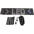 Luocute LED Car Sign, LED Display Panel Bluetooth APP Controlled, Waterproof & Bendable RGB Display, DIY Customizable LED Sign, Versatile for Car, Parties, Stores, Bars