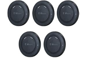 JJC Body Cap for Sony Camera and Camcorder Body with E Mount System (5 x Pack) [See Description for More Compatibility]