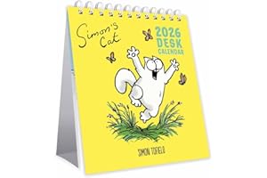 2026 Simon's Cat Desk Calendar Month to View Layout by Portico Designs Ltd