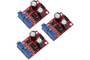Heevhas NE555 Pulse Frequency Duty Cycle Adjustable Module Generatore di segnale a onda quadra rettangolare Modulo scheda driver motore passo-passo Generatore di impulsi (3 pezzi)