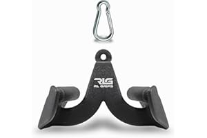 RLG RL GRIPS RL Grips® Agarres para Poleas Gym Ergonómicos para Entrenamiento de Espalda - Manerales de Gimnasio para Dorsal - Accesorios Gym para Cable Ideal para Jalones y Remos